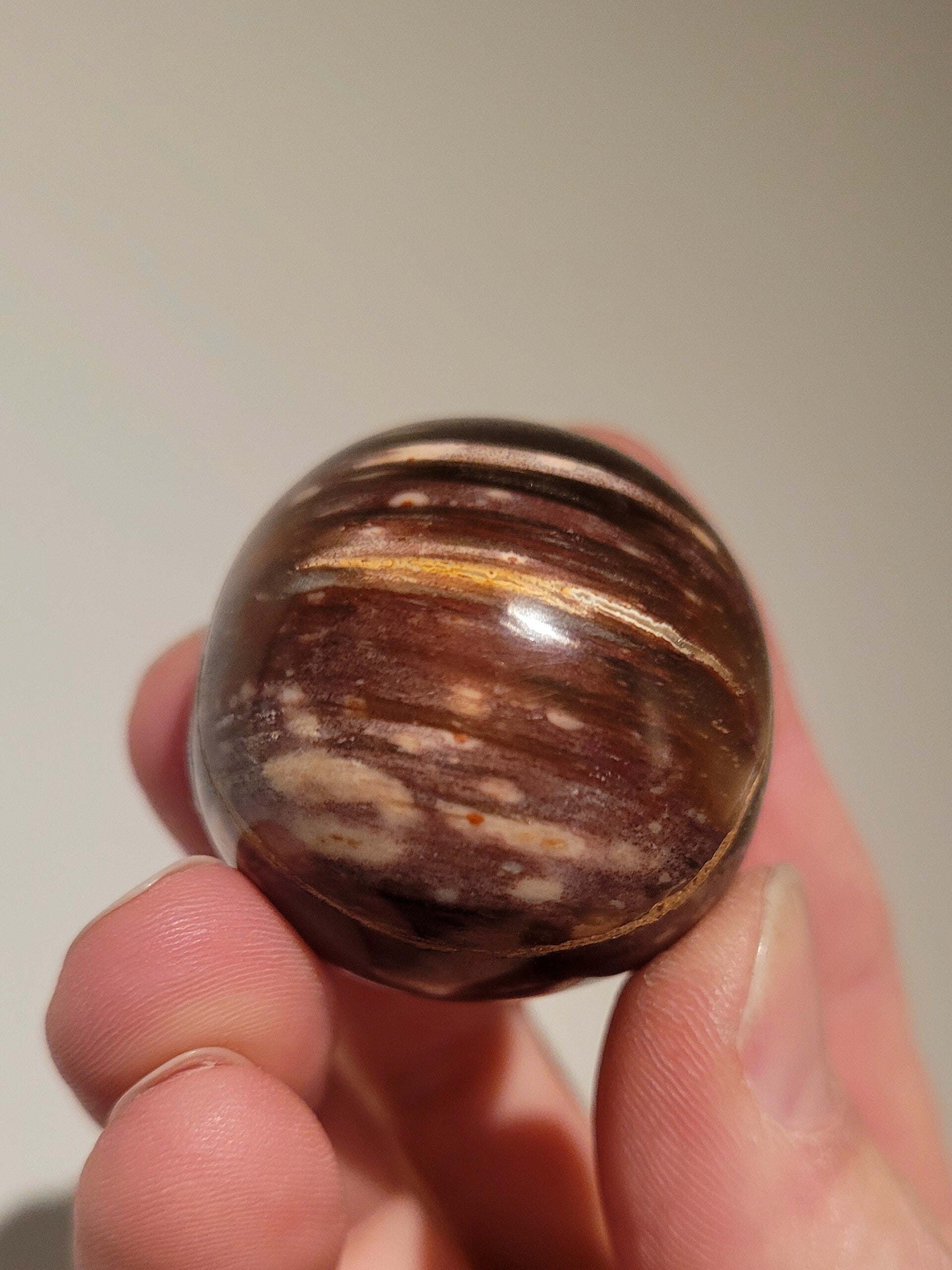 Versteend Hout Bol 39mm