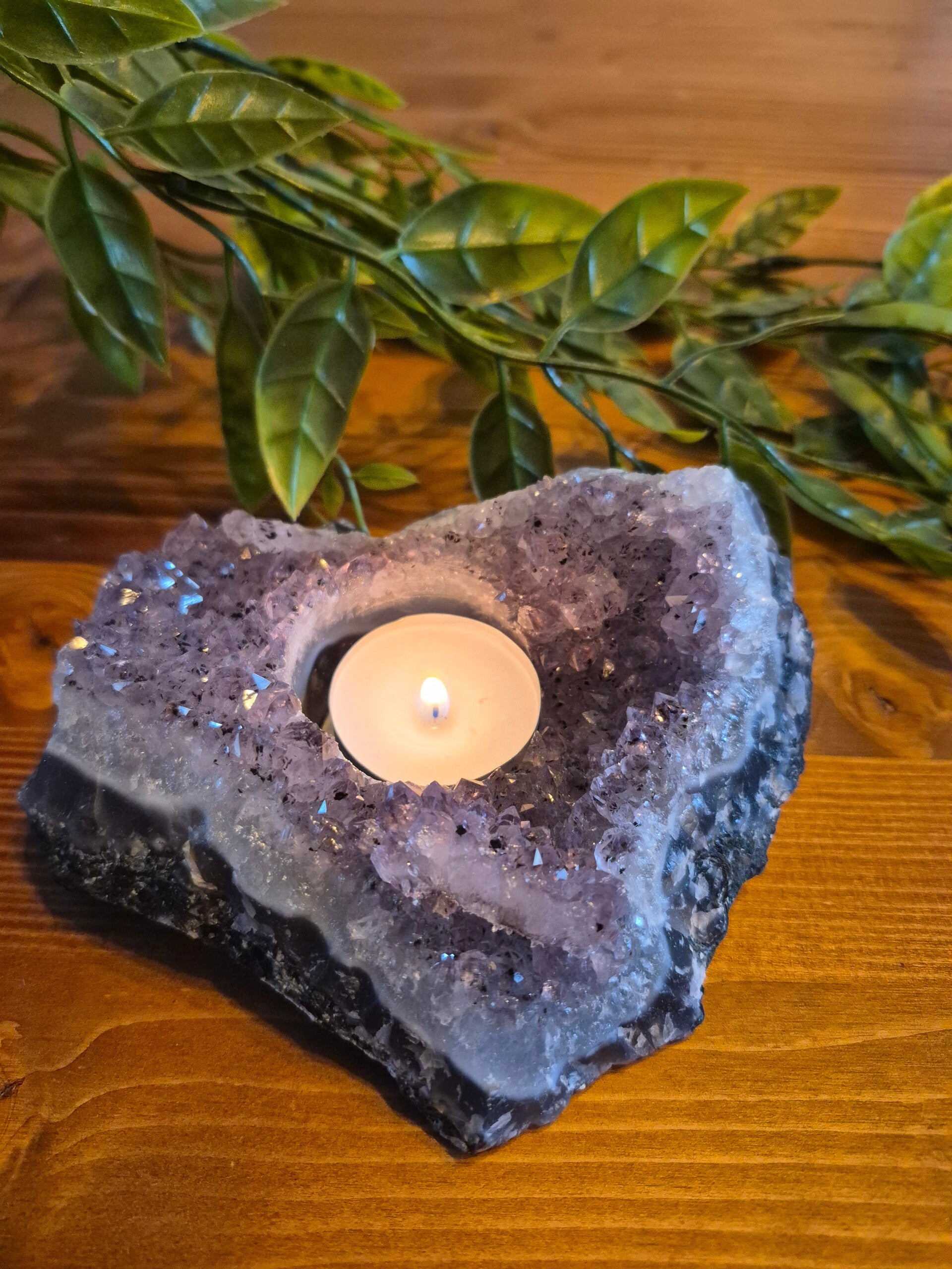 Amethist Theelichthouder