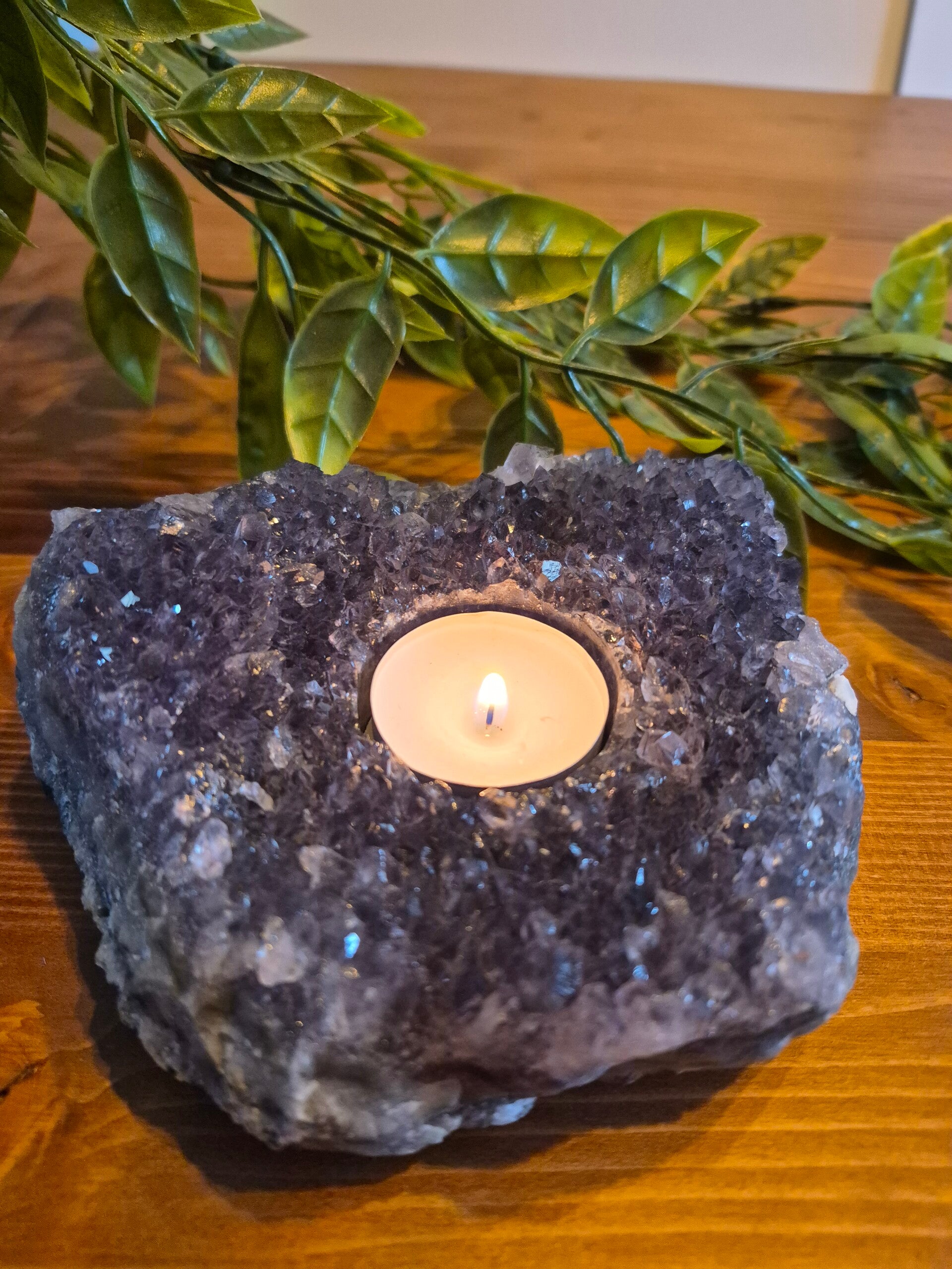 Amethist Theelichthouder