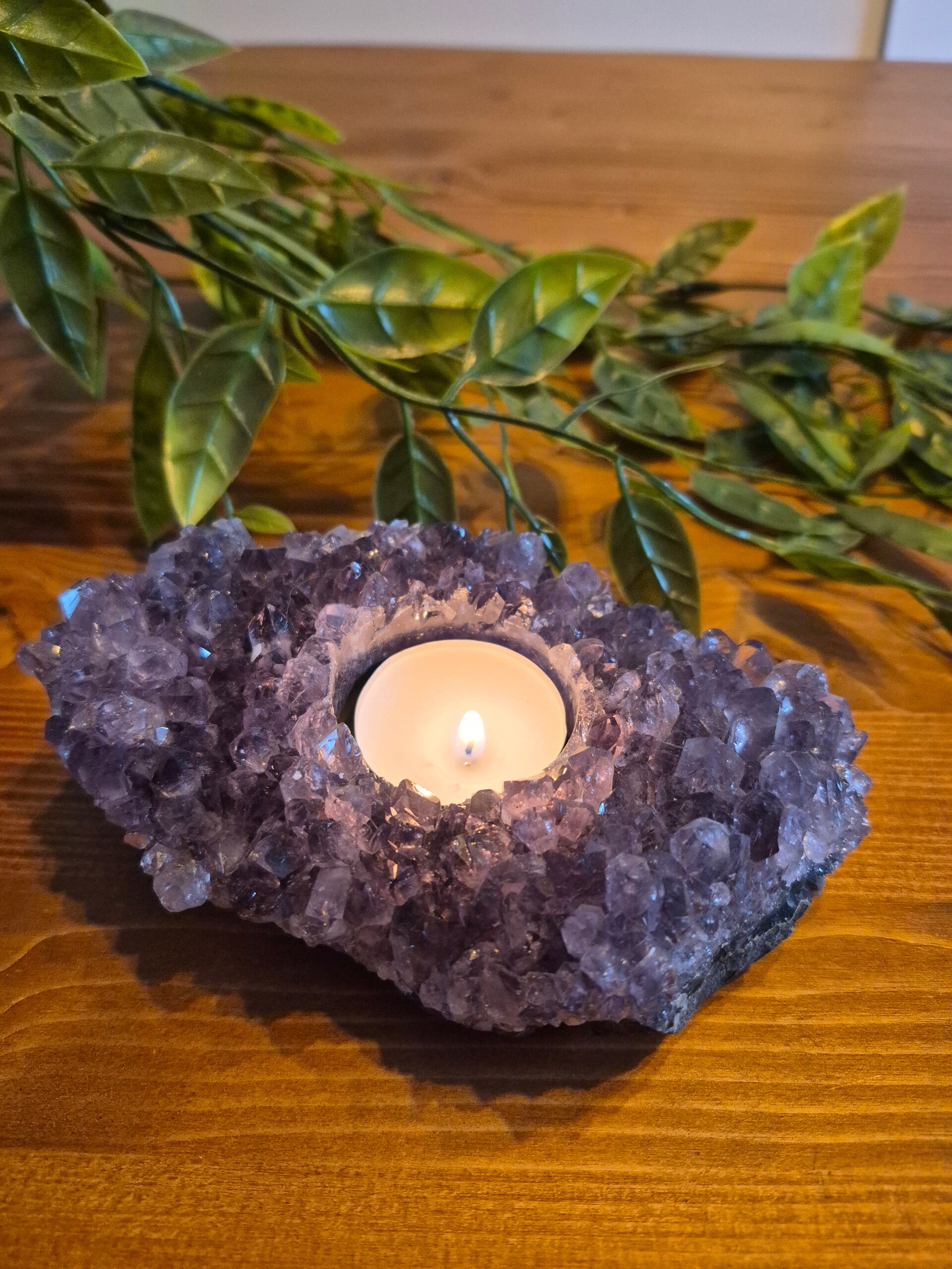Amethist Theelichthouder