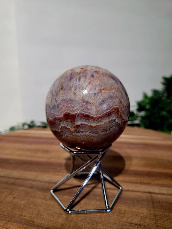 Agaat met Amethist bol