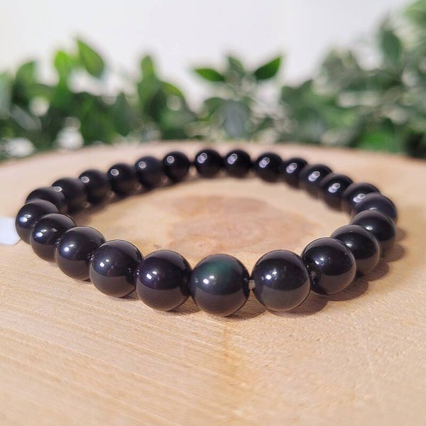 Hemelsoog Obsidiaan Edelsteen Armband 8mm