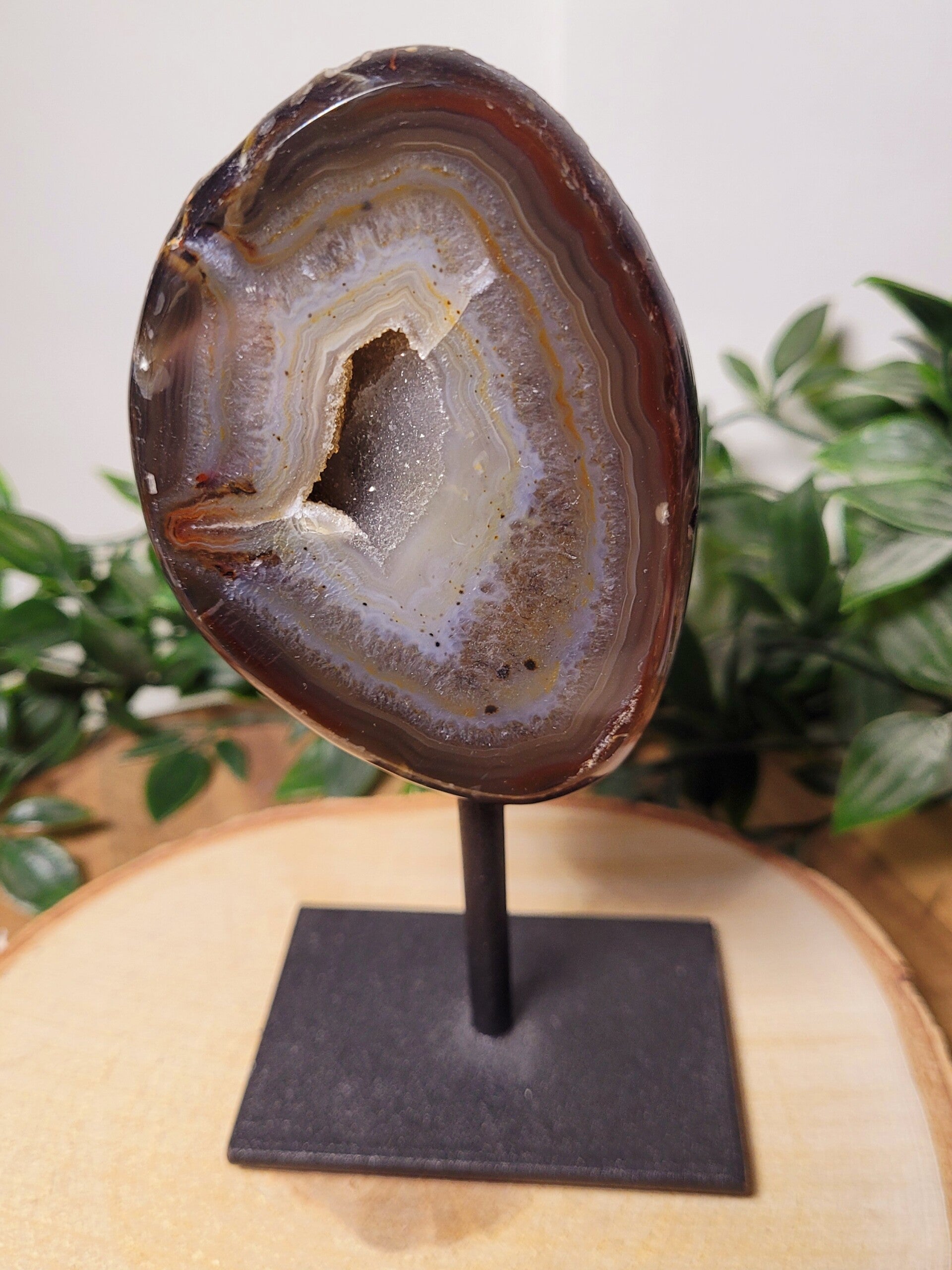 Druzy Agaat op Standaard