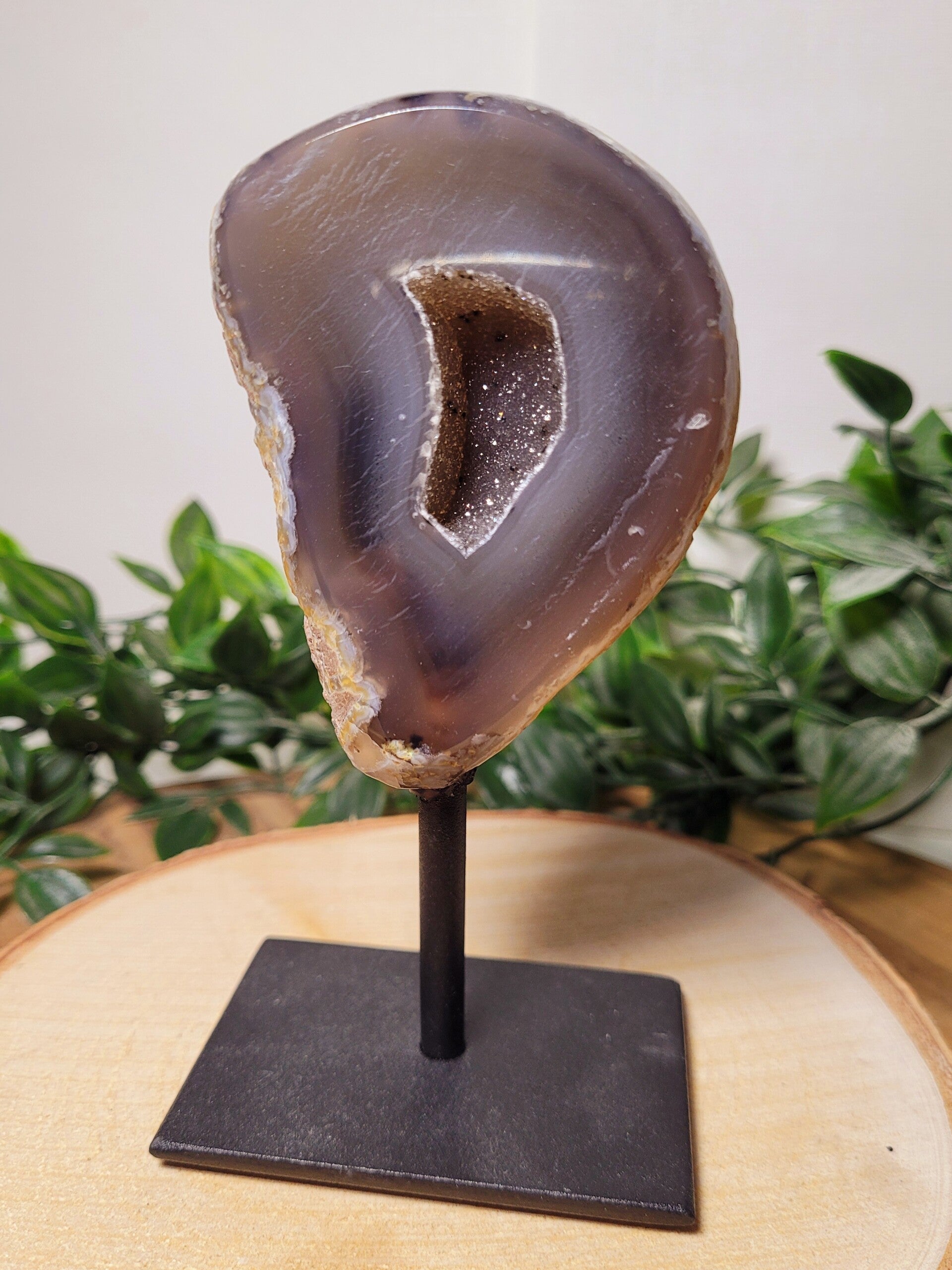 Druzy Agaat op Standaard