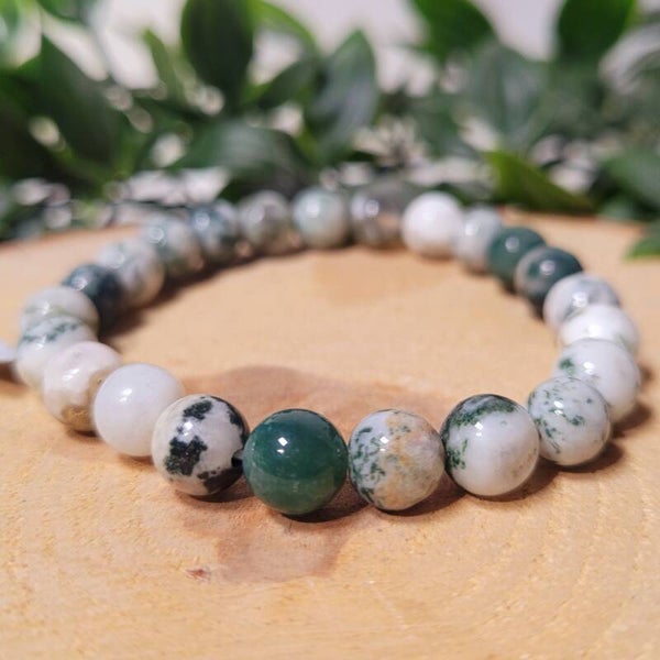 Boomagaat Edelsteen Armband 8mm
