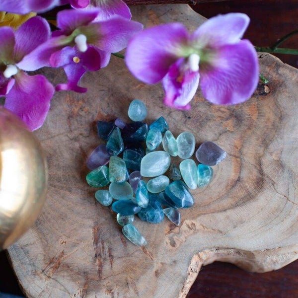 Fluoriet Trommelsteentjes in zakje