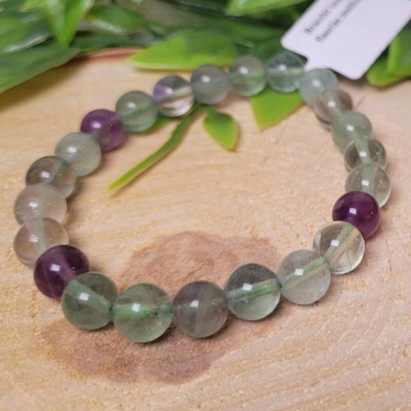 Fluoriet Edelsteen Armband 8mm