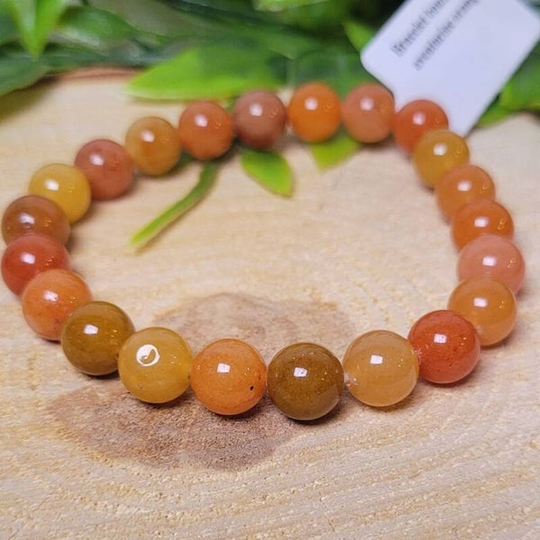 Oranje Aventurijn Edelsteen Armband 8mm