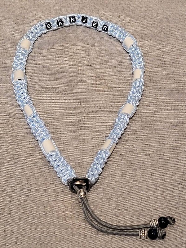 Anti Vlooien- en Tekenband EM-X Paracord Blauw + Naam