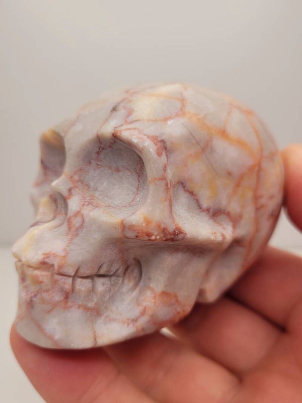 Rode Ader Jaspis Skull