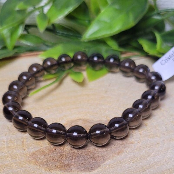 Rookkwarts Edelsteen Armband 8mm