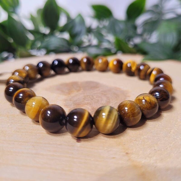 Tijgeroog Edelsteen Armband 8mm