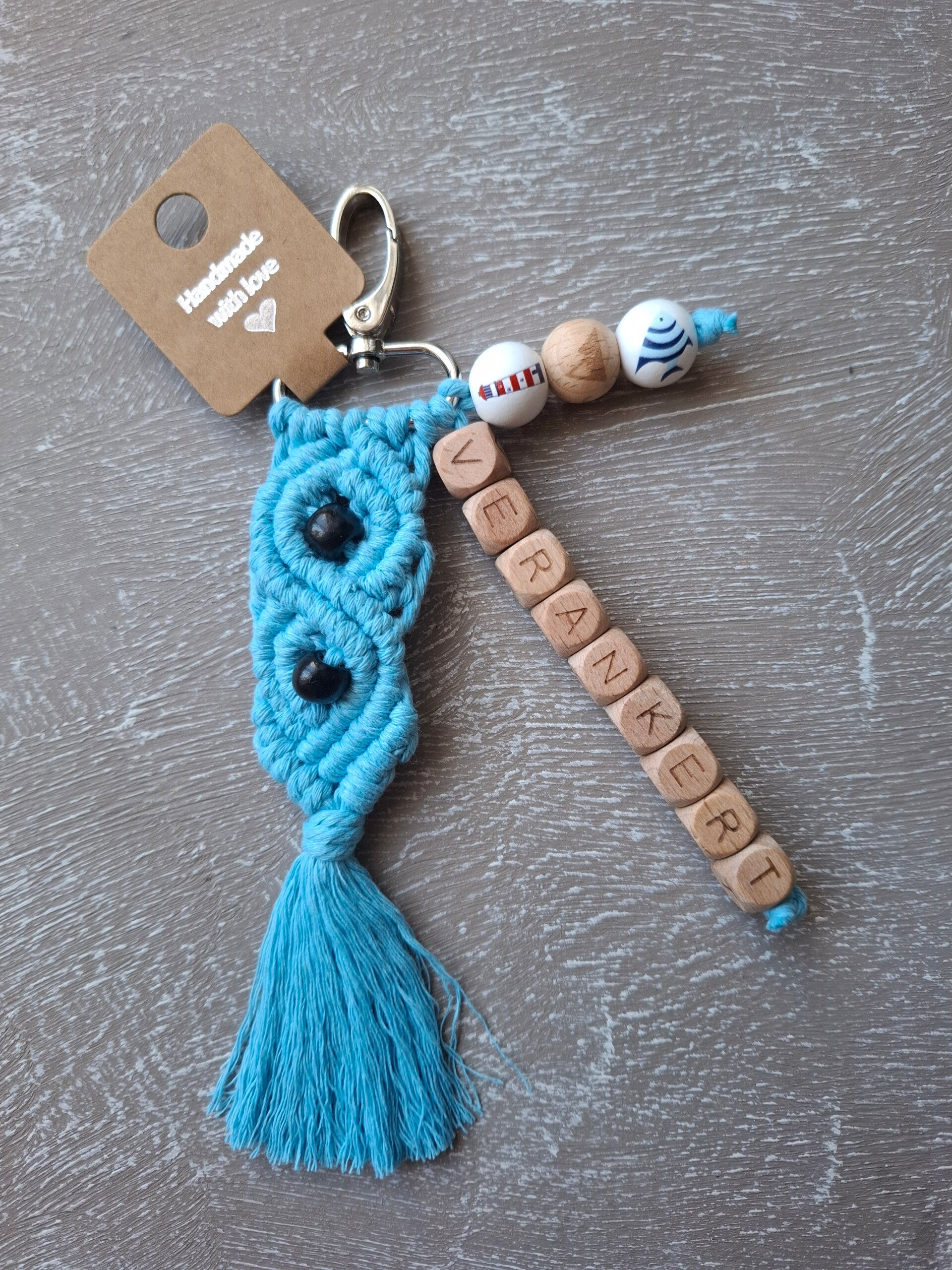 handgefertigte Makrameewelle "VERANKERT"