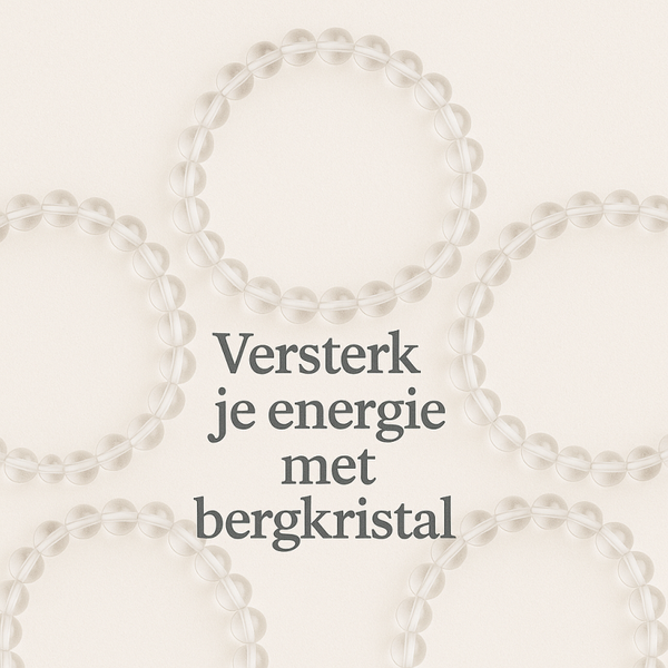 Bergkristal Kogelarmband | 6 mm