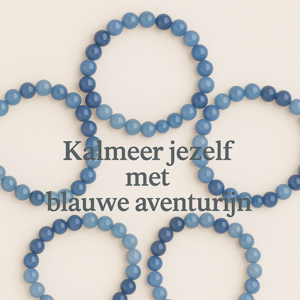 Blauwe Aventurijn Kogelarmband | 8 mm