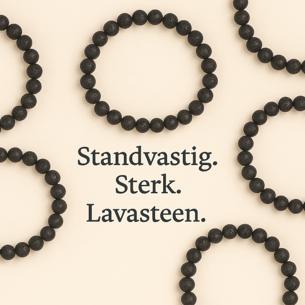 Lavasteen Kogelarmband | 6 mm