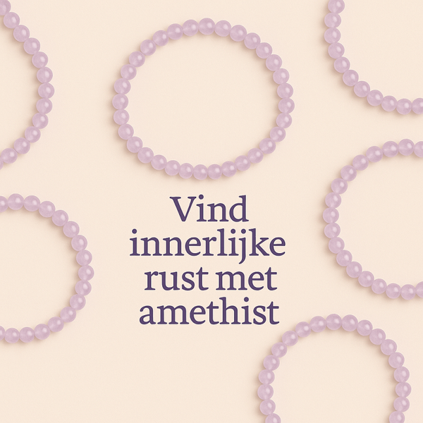 Lichte Amethist Kogelarmband | 4 mm