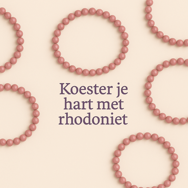 Rhodoniet Kogelarmband | 4 mm