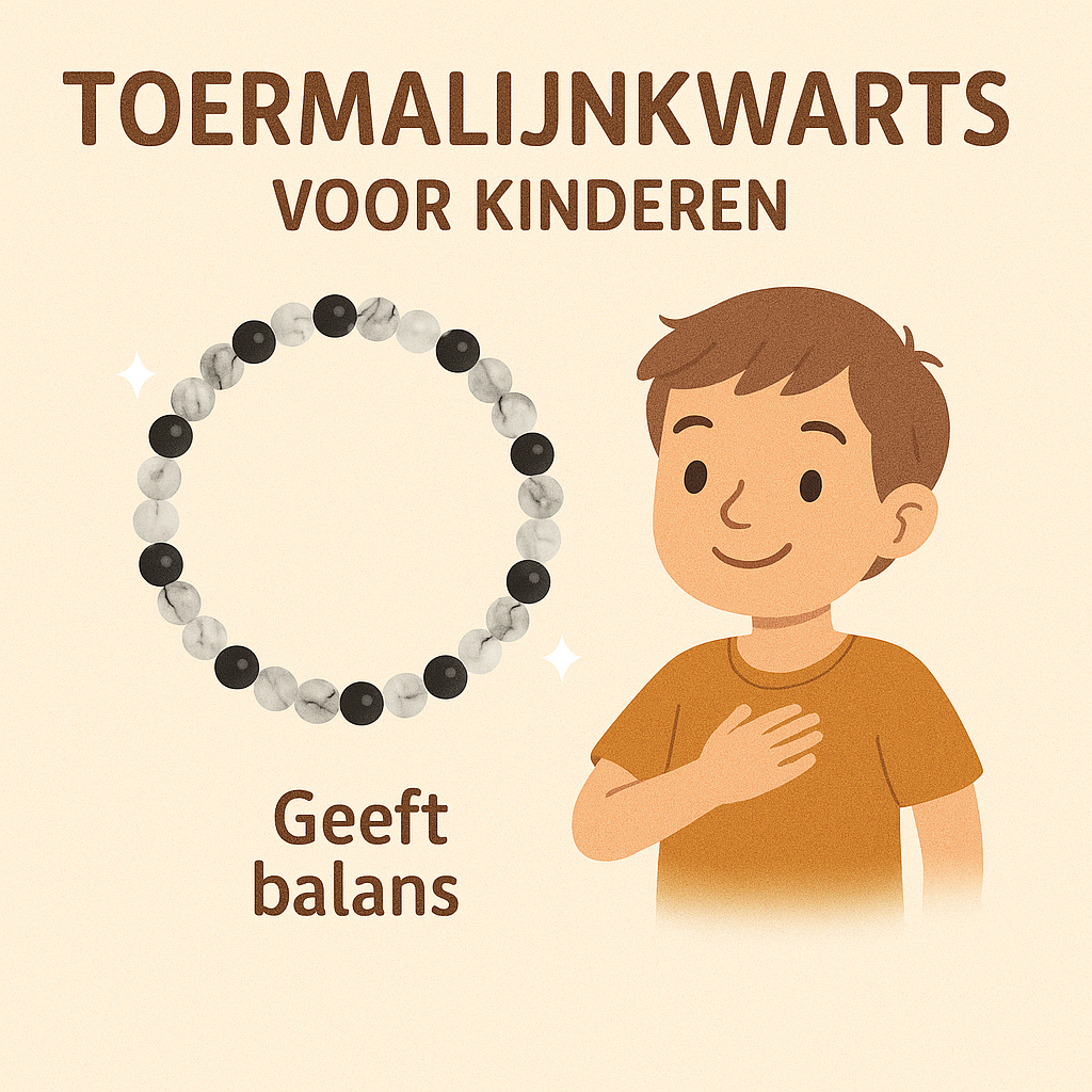 Toermalijnkwarts Kinderarmband | 4 mm