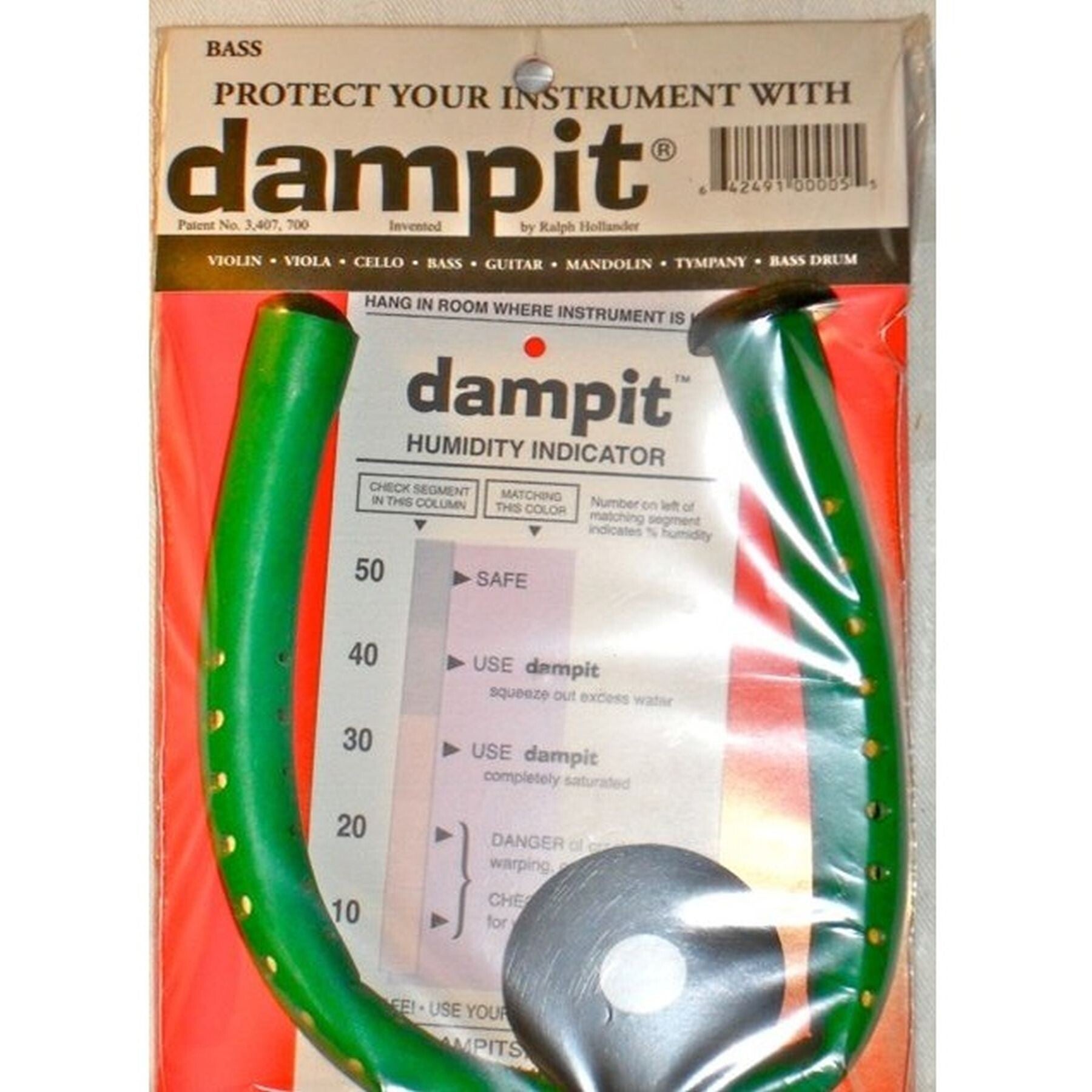 Humidificateur Dampit pour contrebasse