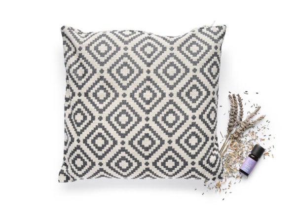 Coussin aux fleurs de lavande 35 x 35 cm