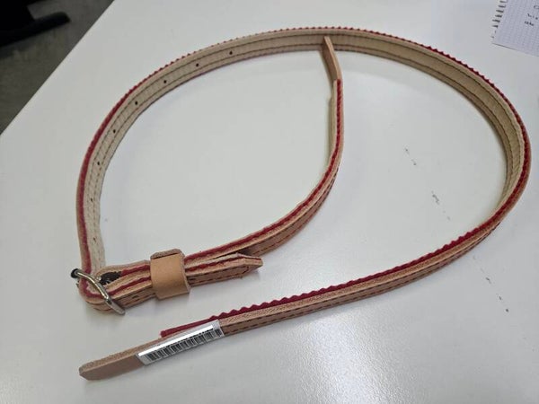 Courroie mélodie clair, avec feutre et fils rouge 15 x 1000