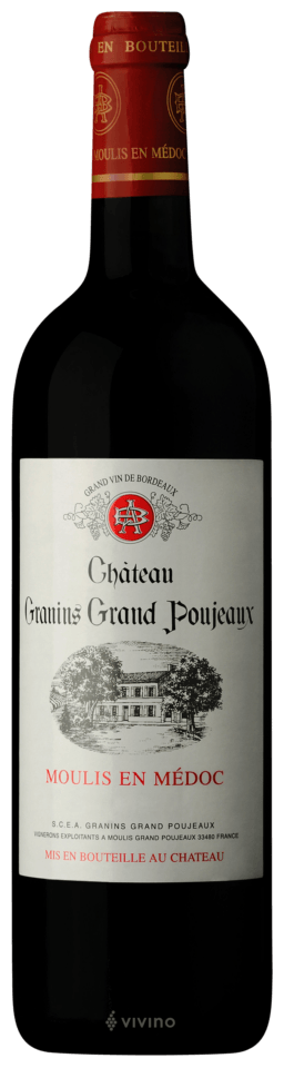 Château Tour Granins Grand Poujeaux 2017 AOP Moulis (Offre carton de 6 bouteilles )