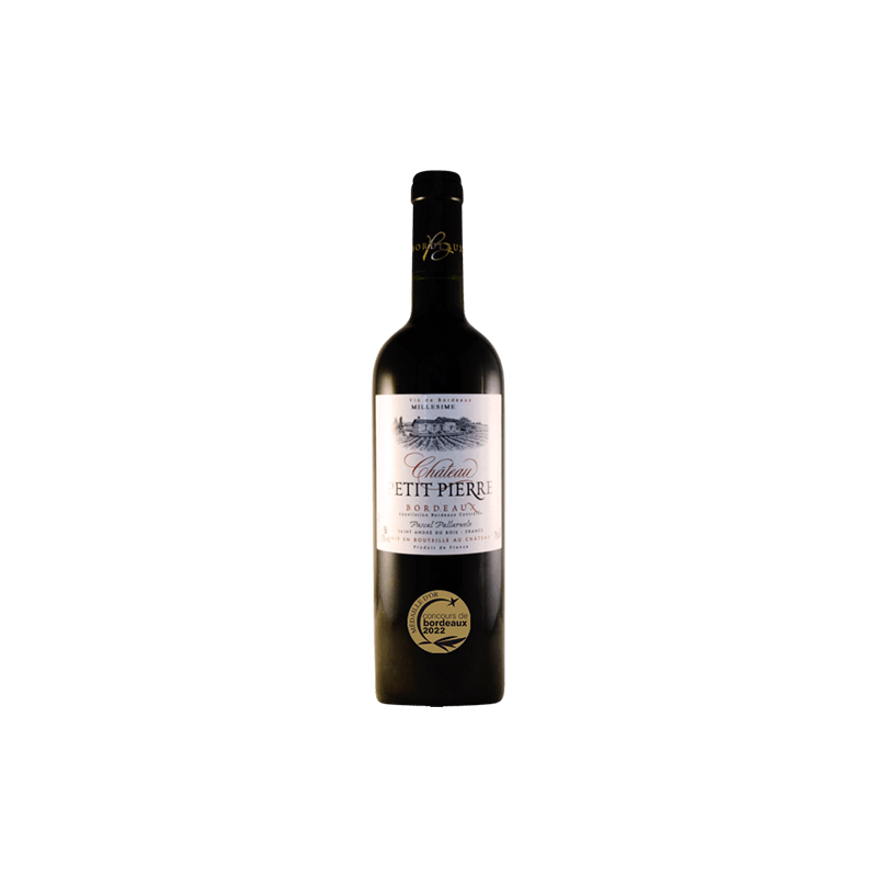 Château Petit Pierre 2021 Bordeaux Récoltant Offre carton de 6 bouteilles