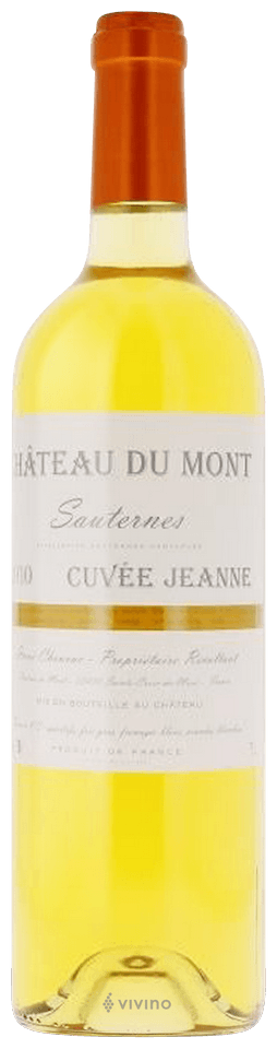 Château du Mont Cuvée Jeanne 2022 AOP Sauternes (Offre carton de 6 bouteilles )