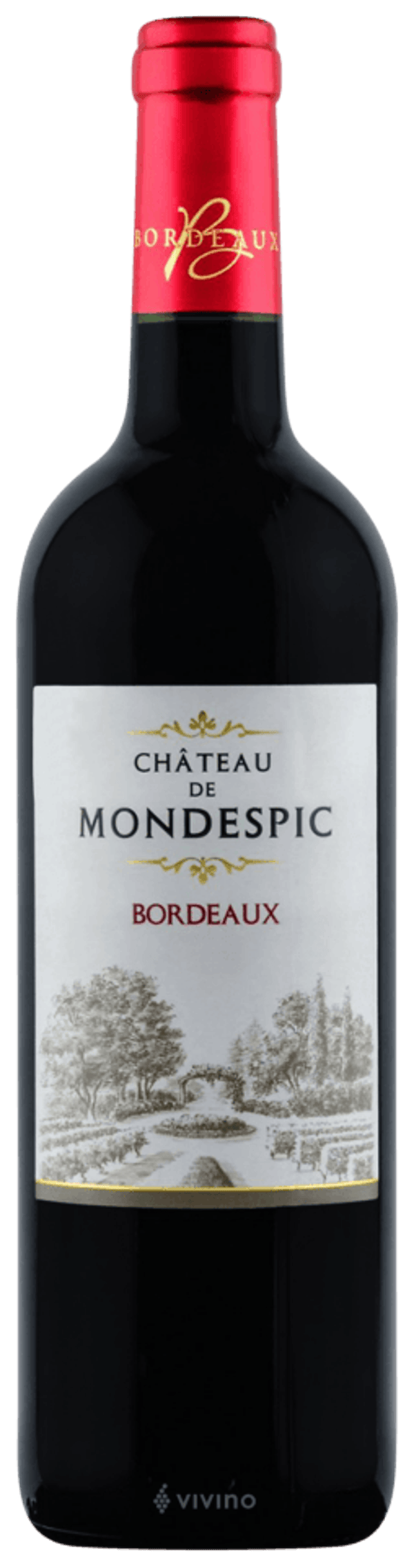 Château de MONDESPIC 2020 AOP Bordeaux Supérieur Offre carton de 6 bouteilles