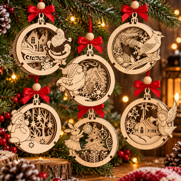 Laser cut 3D baubles