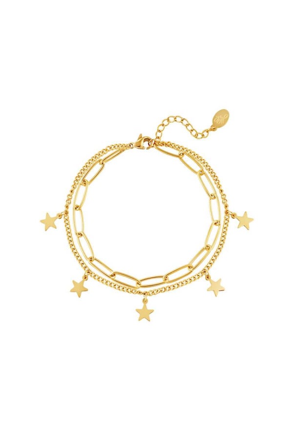 Armband Sterretjes Goud