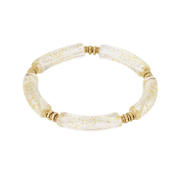 Tube Armband Goud Glitter