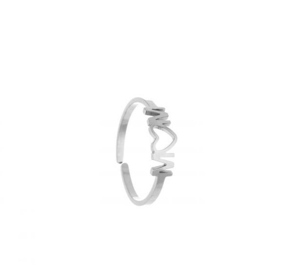 Mom ring zilver