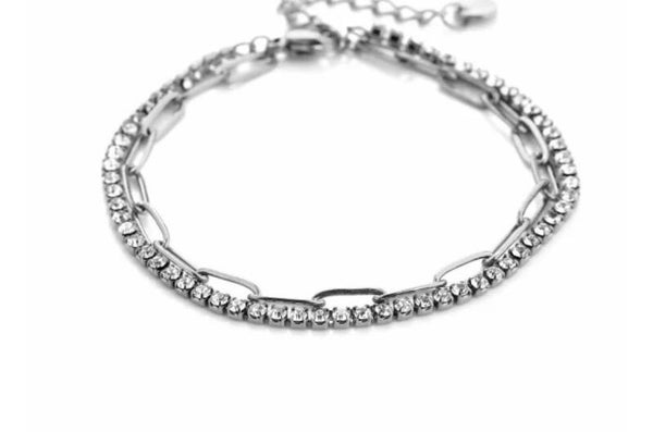 Armband Dubbel Molly Zilver