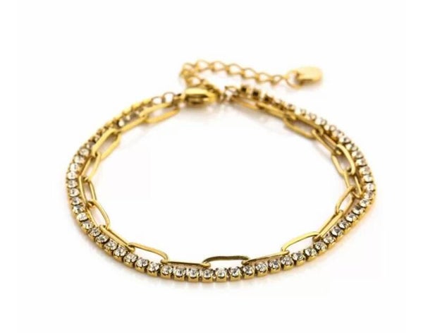 Armband Dubbel Molly goud