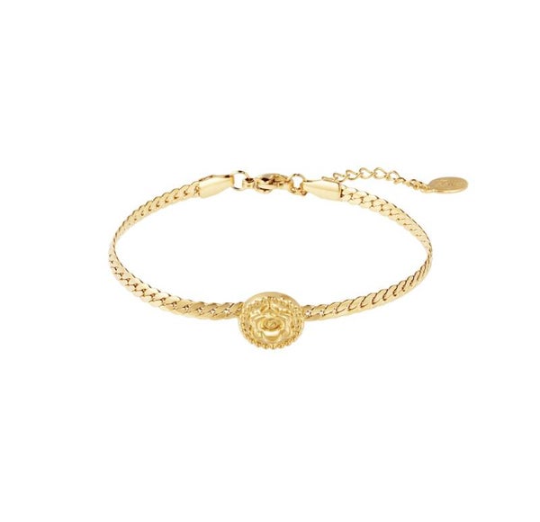 Roos armband goud