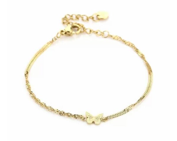 Armband Vlinder Goud