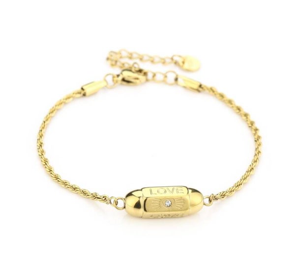 Armband Love goud