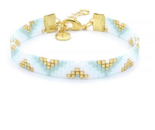 Gigi handgeweven armband goud