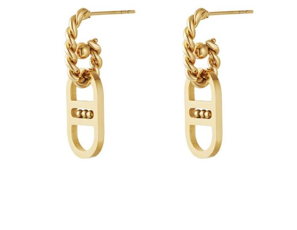 Zara oorbellen goud