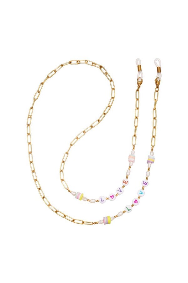 Zonnebril Ketting Love Goud
