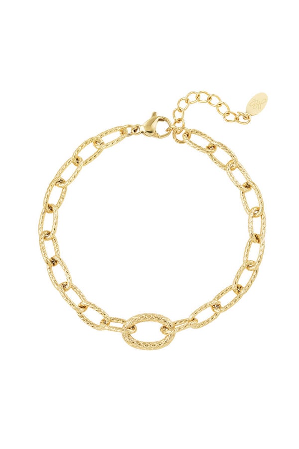 Armband Schakel met Structuur Sale Item