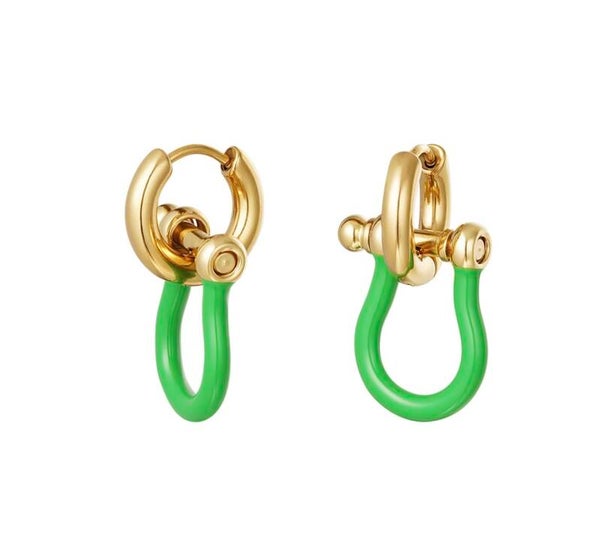 Oorbellen Lizzy groen Sale