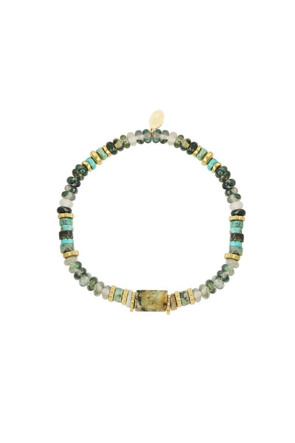 Armband african pine stone Groen