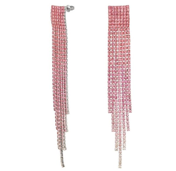 Oorbellen Strass Roze