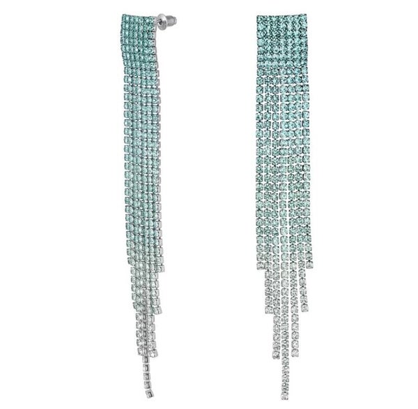 Oorbellen Strass Blauw