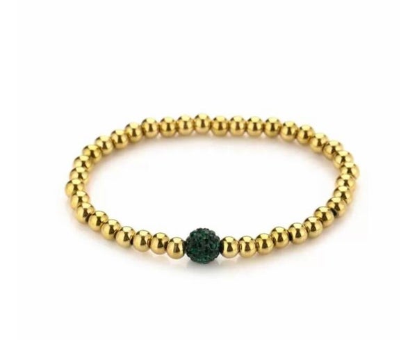 Armband Nolah Goud - Groen