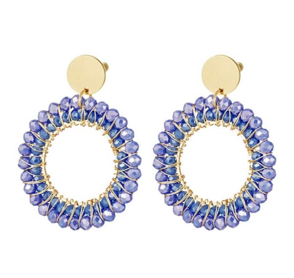 Oorbellen Jane Blauw Sale