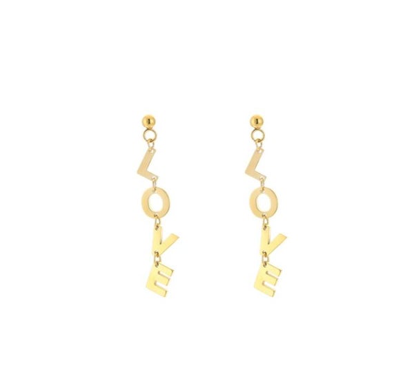 Oorbellen Love Goud